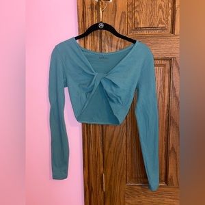Twist Front Long Sleeve Top